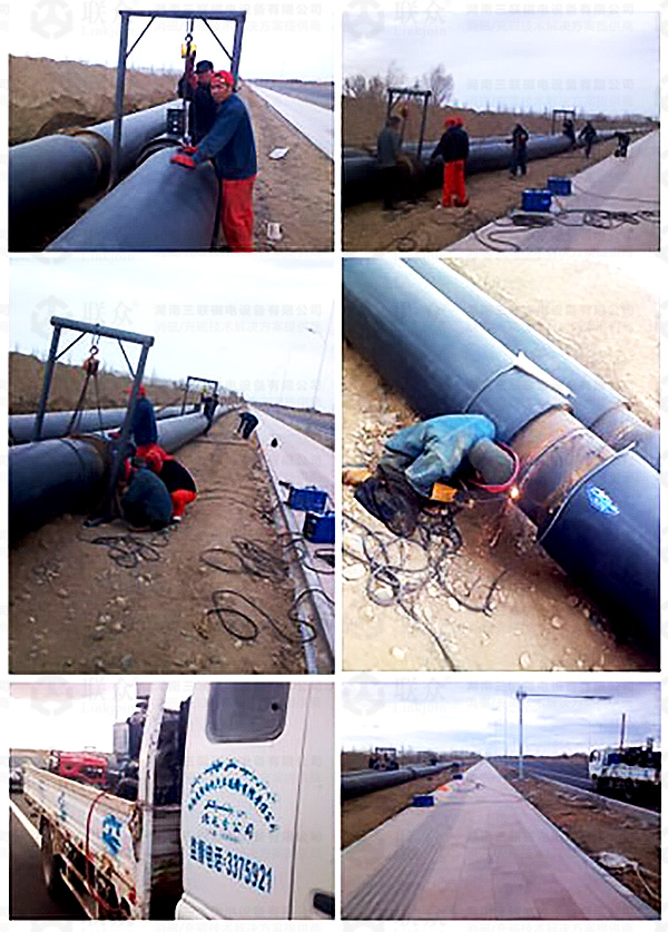 新疆阿勒泰地區(qū)客戶試用三聯磁電DJ-220管道消磁機中 新疆阿勒泰地區(qū)客戶試用三聯磁電DJ-220管道消磁機中